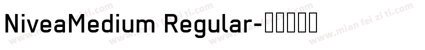 NiveaMedium Regular字体转换